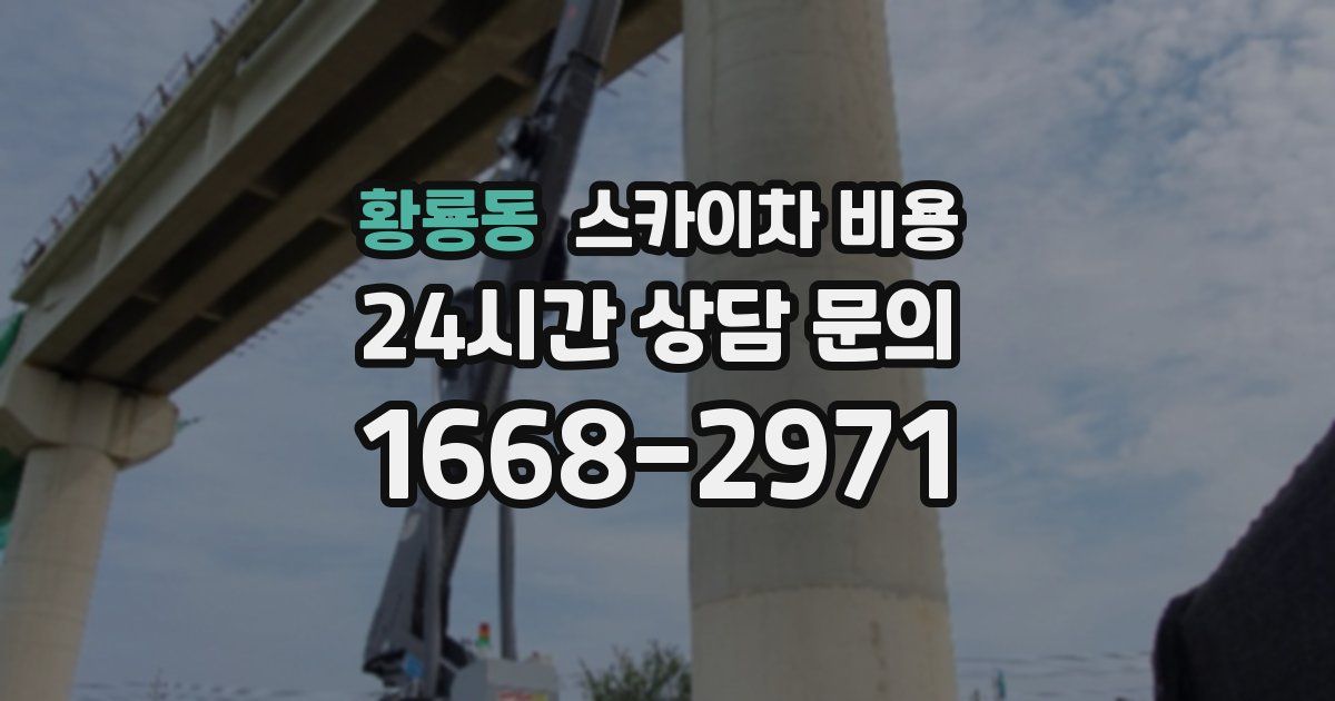 황룡동 스카이차 비용