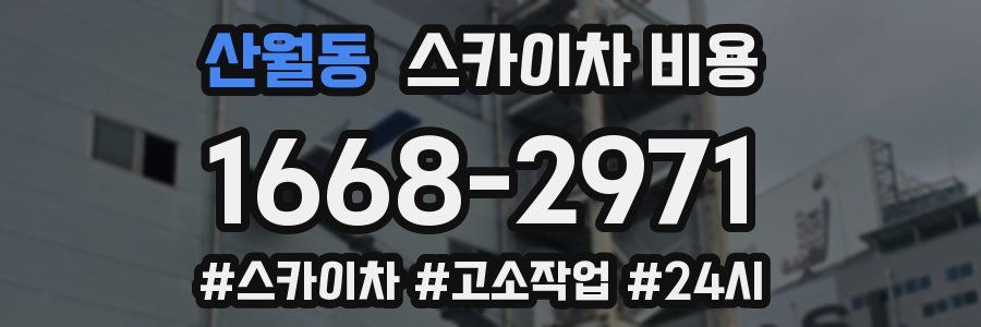 산월동 스카이차 비용