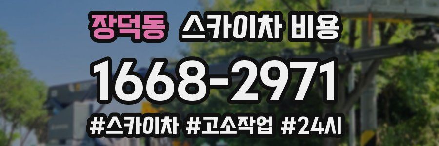 장덕동 스카이차 비용