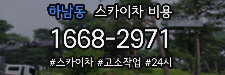 하남동 스카이차 비용