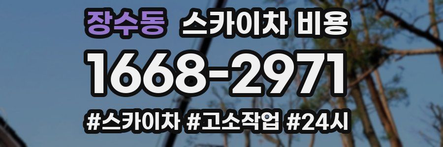 장수동 스카이차 비용