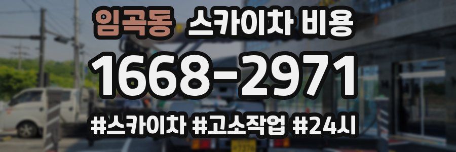 임곡동 스카이차 비용