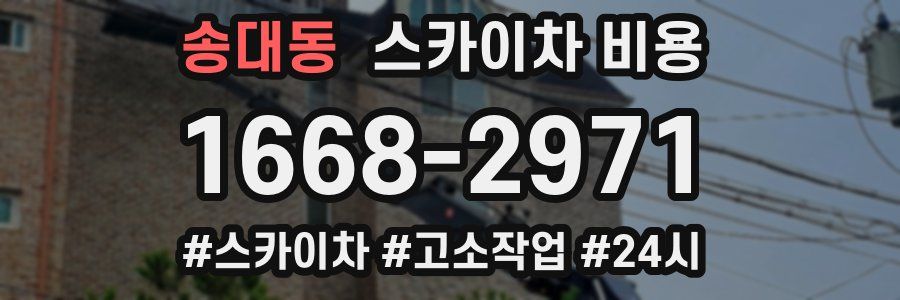 송대동 스카이차 비용