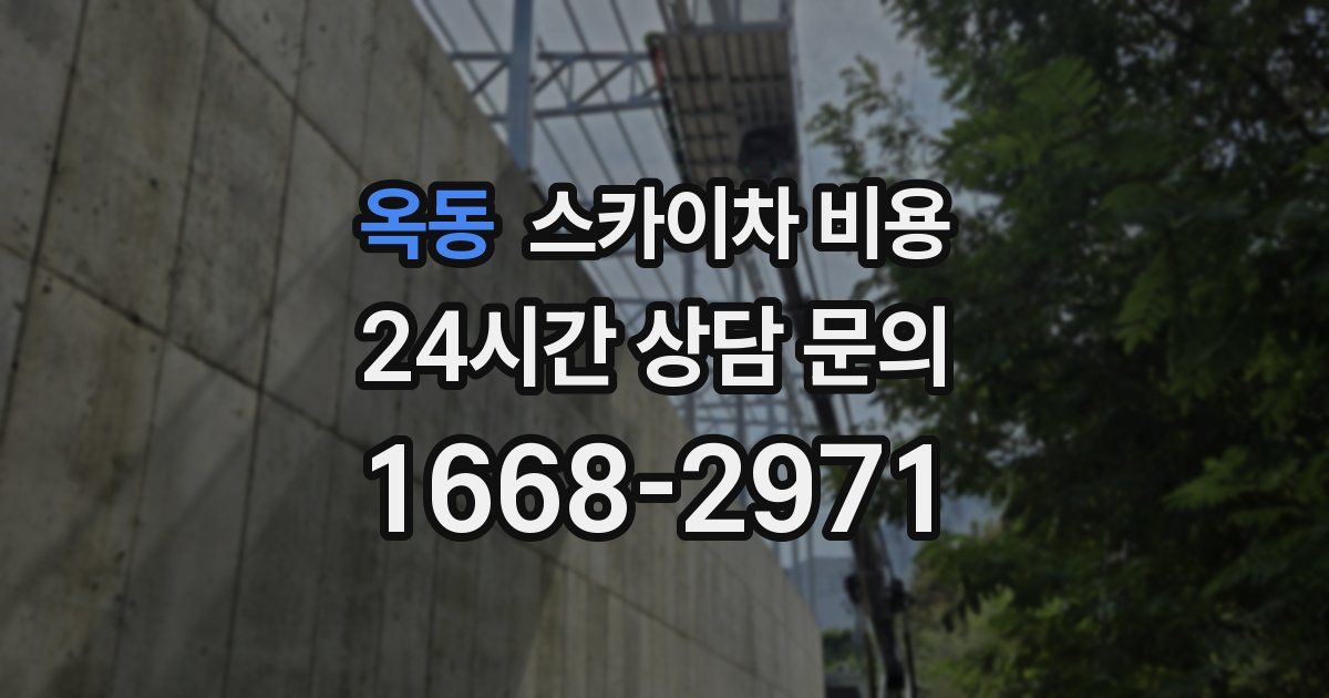 옥동 스카이차 비용