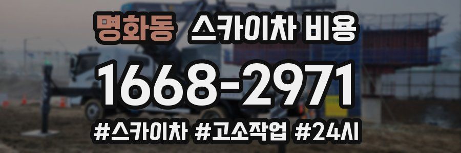 명화동 스카이차 비용