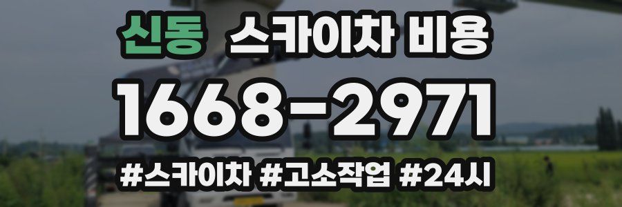 신동 스카이차 비용