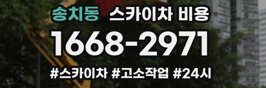 송치동 스카이차 비용