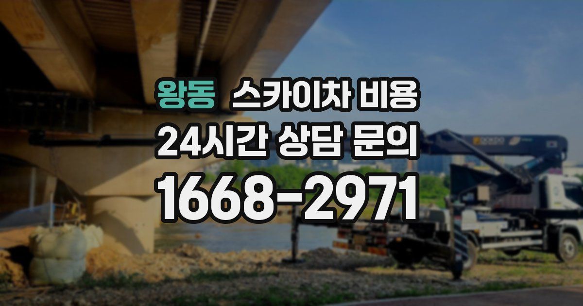 왕동 스카이차 비용