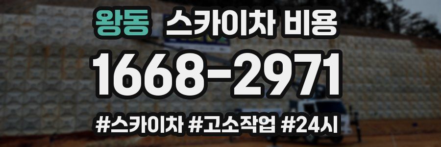 왕동 스카이차 비용