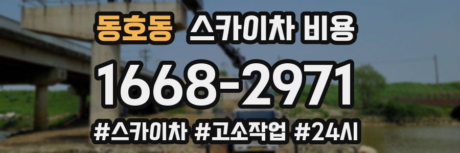 동호동 스카이차 비용