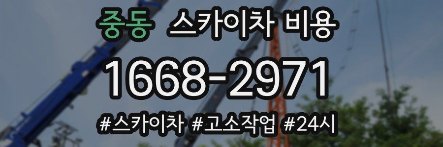 중동 스카이차 비용