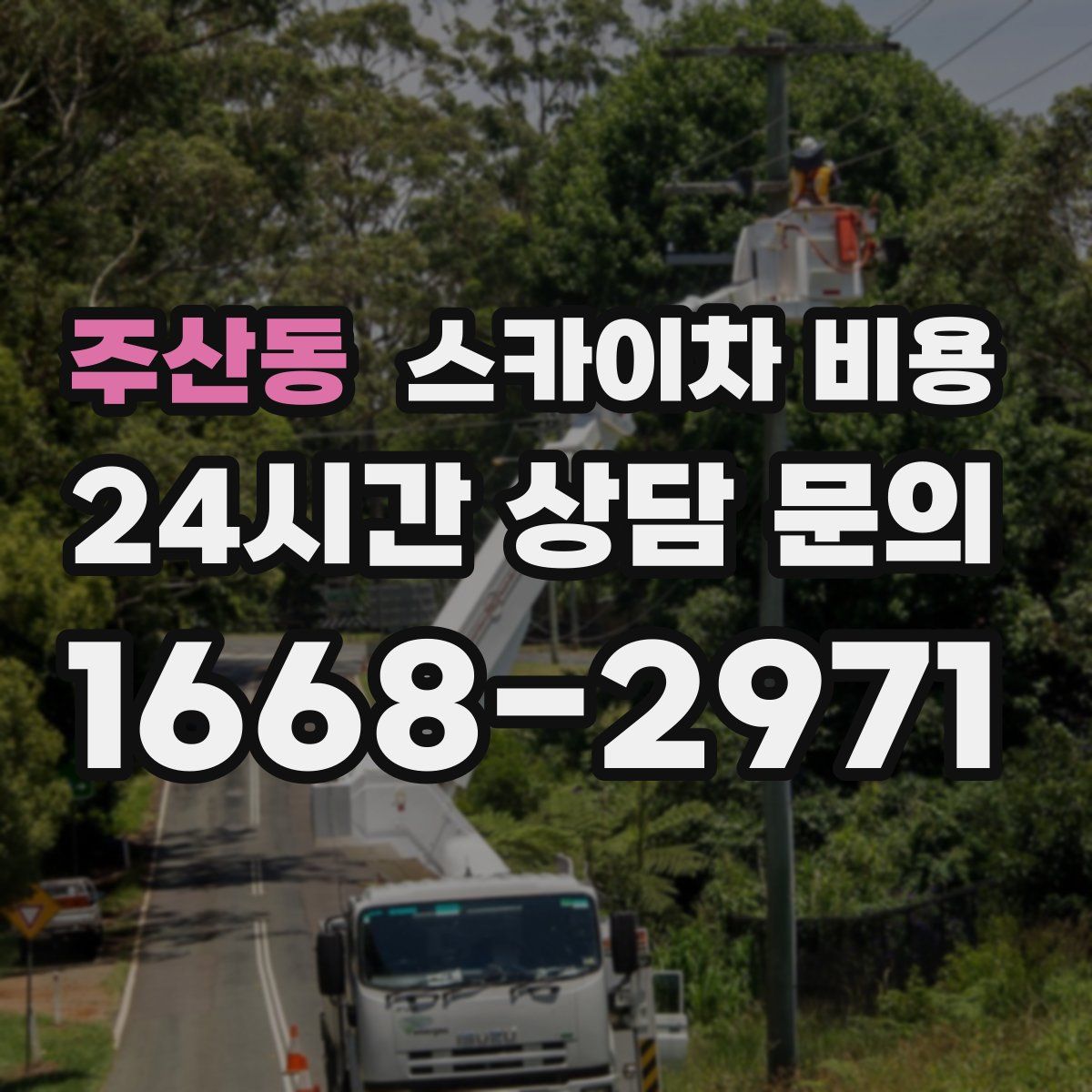 주산동 스카이차 비용