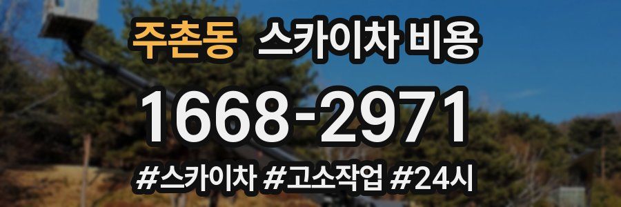 주촌동 스카이차 비용