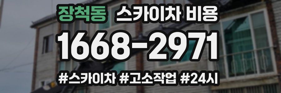 장척동 스카이차 비용