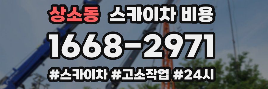 상소동 스카이차 비용