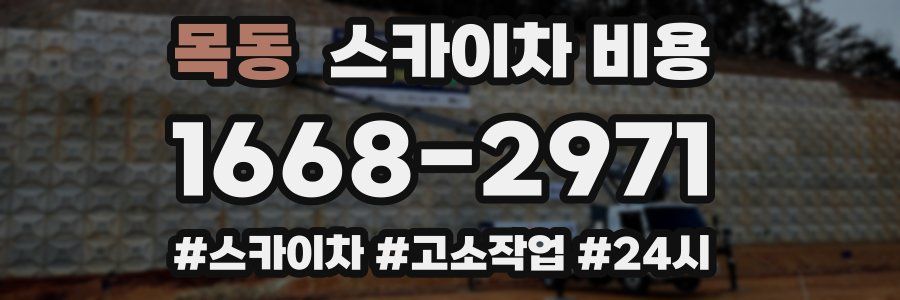 목동 스카이차 비용