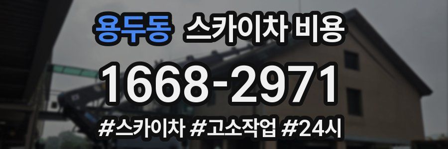 용두동 스카이차 비용