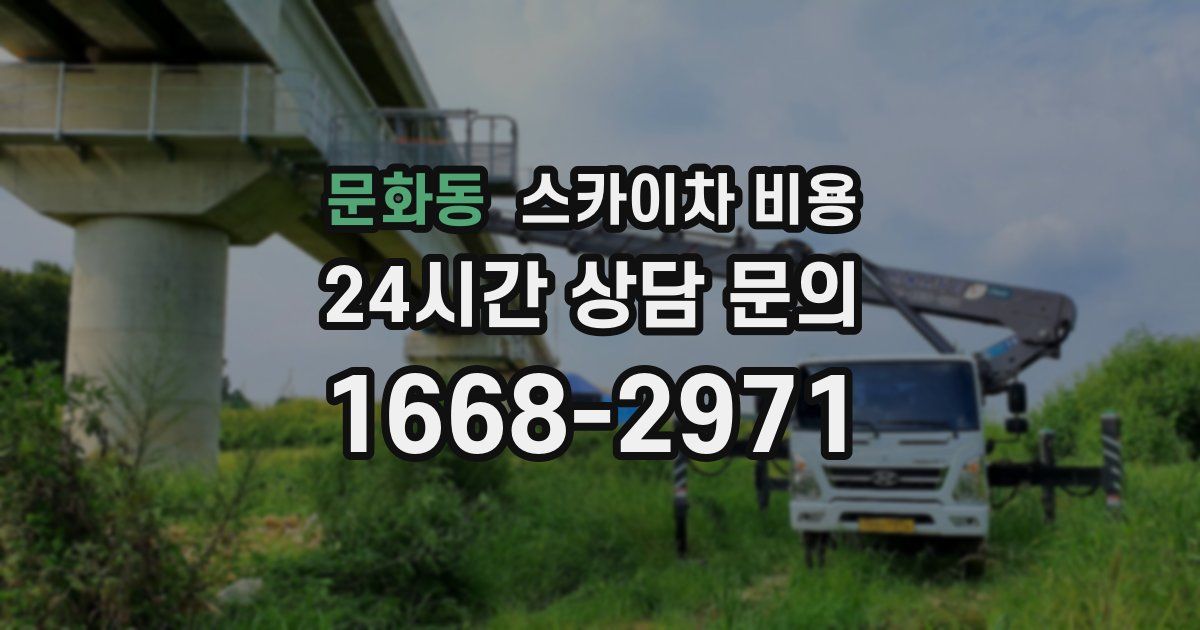 문화동 스카이차 비용