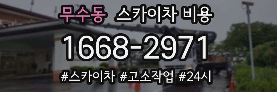 무수동 스카이차 비용