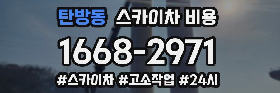 탄방동 스카이차 비용