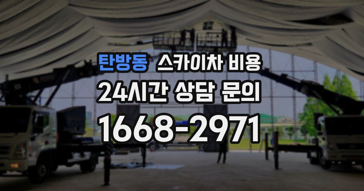 탄방동 스카이차 비용