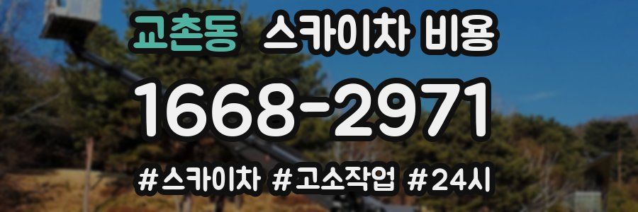 교촌동 스카이차 비용