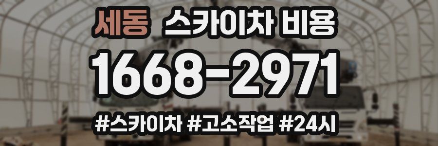 세동 스카이차 비용