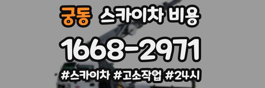 궁동 스카이차 비용