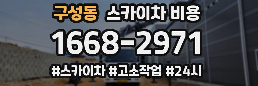 구성동 스카이차 비용