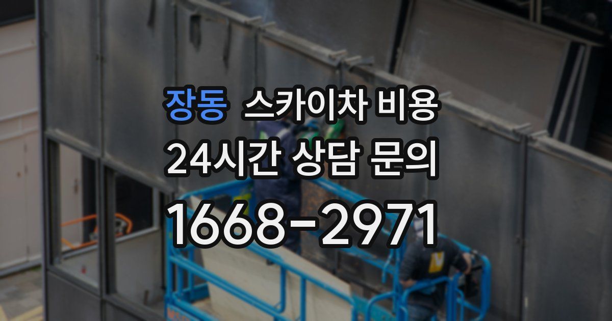 장동 스카이차 비용