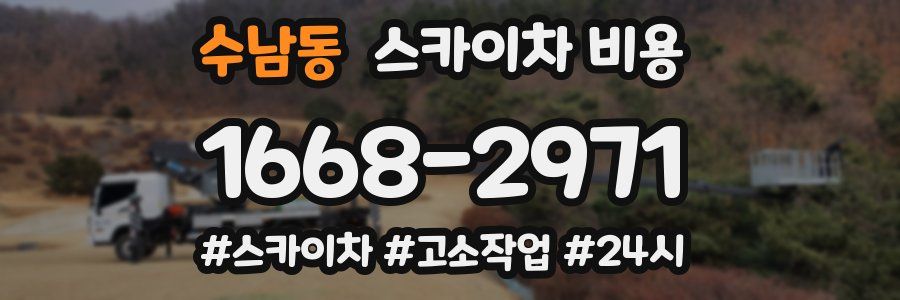 수남동 스카이차 비용
