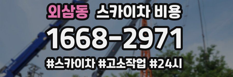 외삼동 스카이차 비용