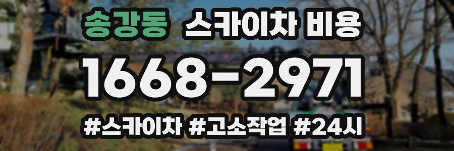 송강동 스카이차 비용