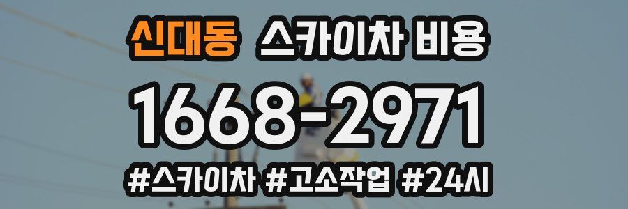 신대동 스카이차 비용