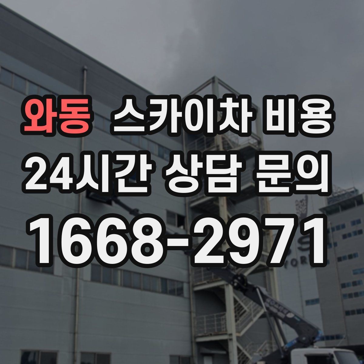 와동 스카이차 비용 가지치기 작업은 바람이 변수인 이유