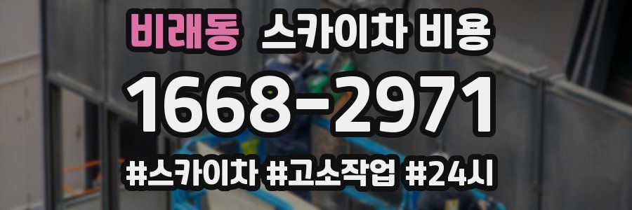 비래동 스카이차 비용