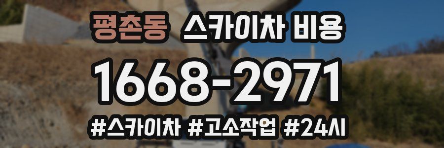 평촌동 스카이차 비용