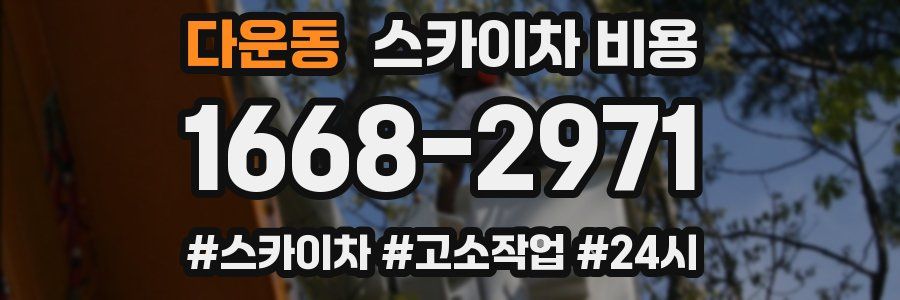 다운동 스카이차 비용