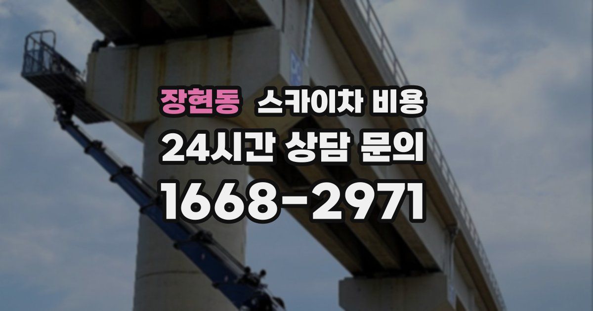 장현동 스카이차 비용