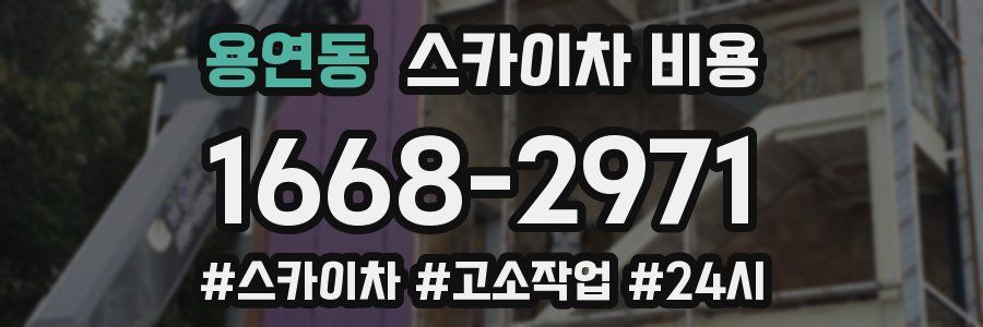 용연동 스카이차 비용