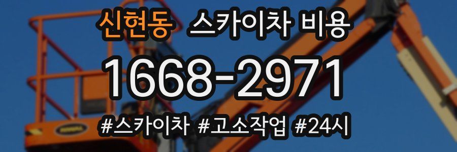 신현동 스카이차 비용