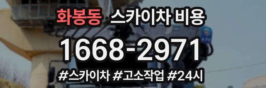 화봉동 스카이차 비용