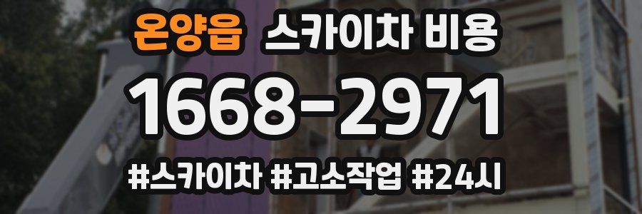 온양읍 스카이차 비용