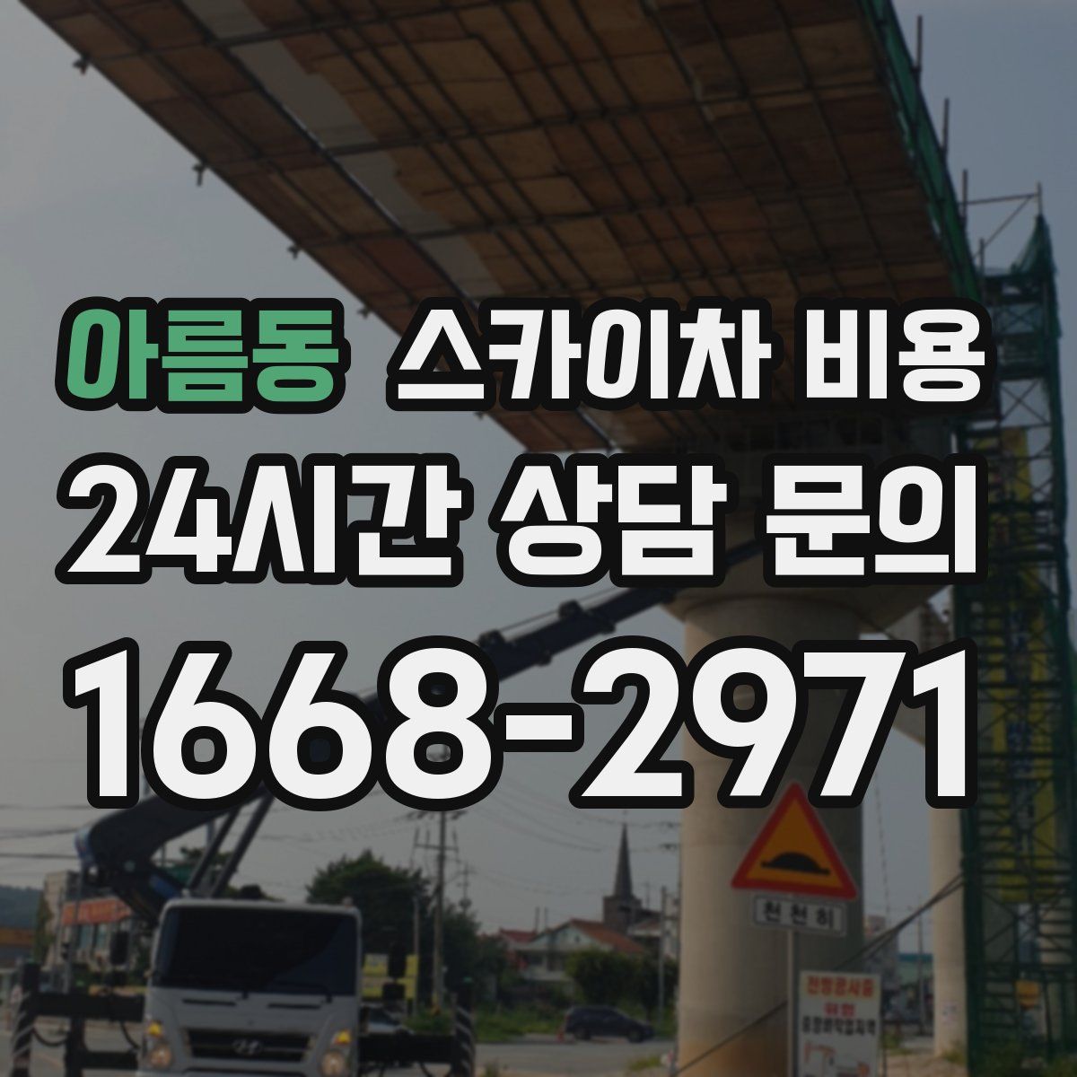 아름동 스카이차 비용