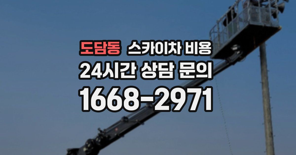 도담동 스카이차 비용