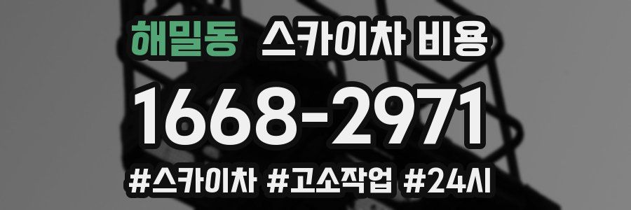 해밀동 스카이차 비용