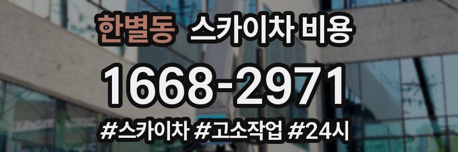 한별동 스카이차 비용