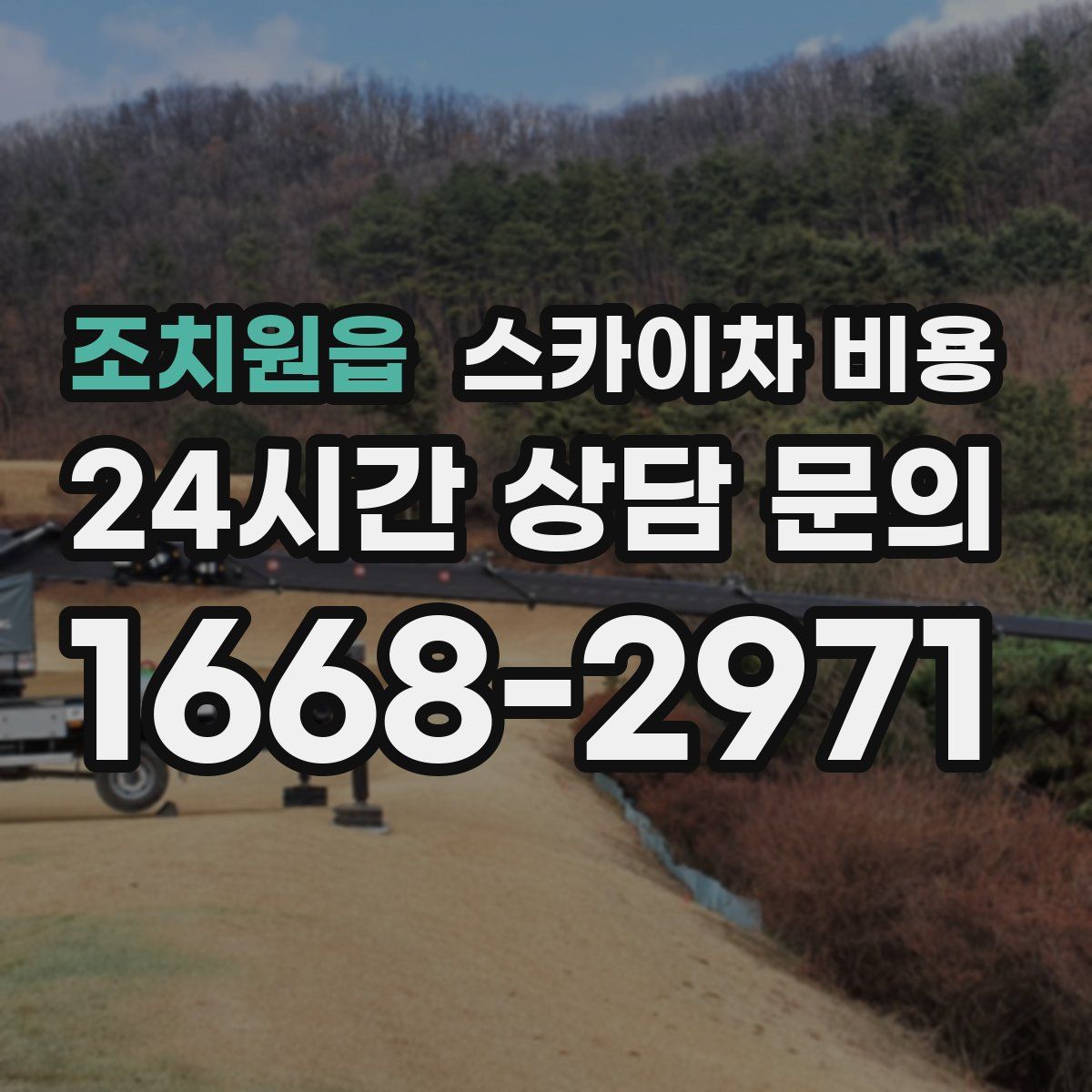 조치원읍 스카이차 비용