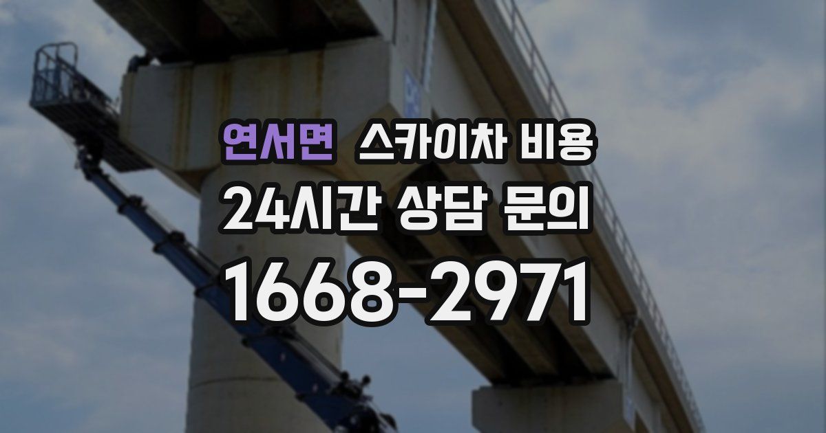 연서면 스카이차 비용