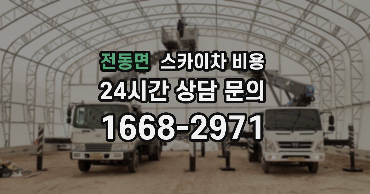 전동면 스카이차 비용